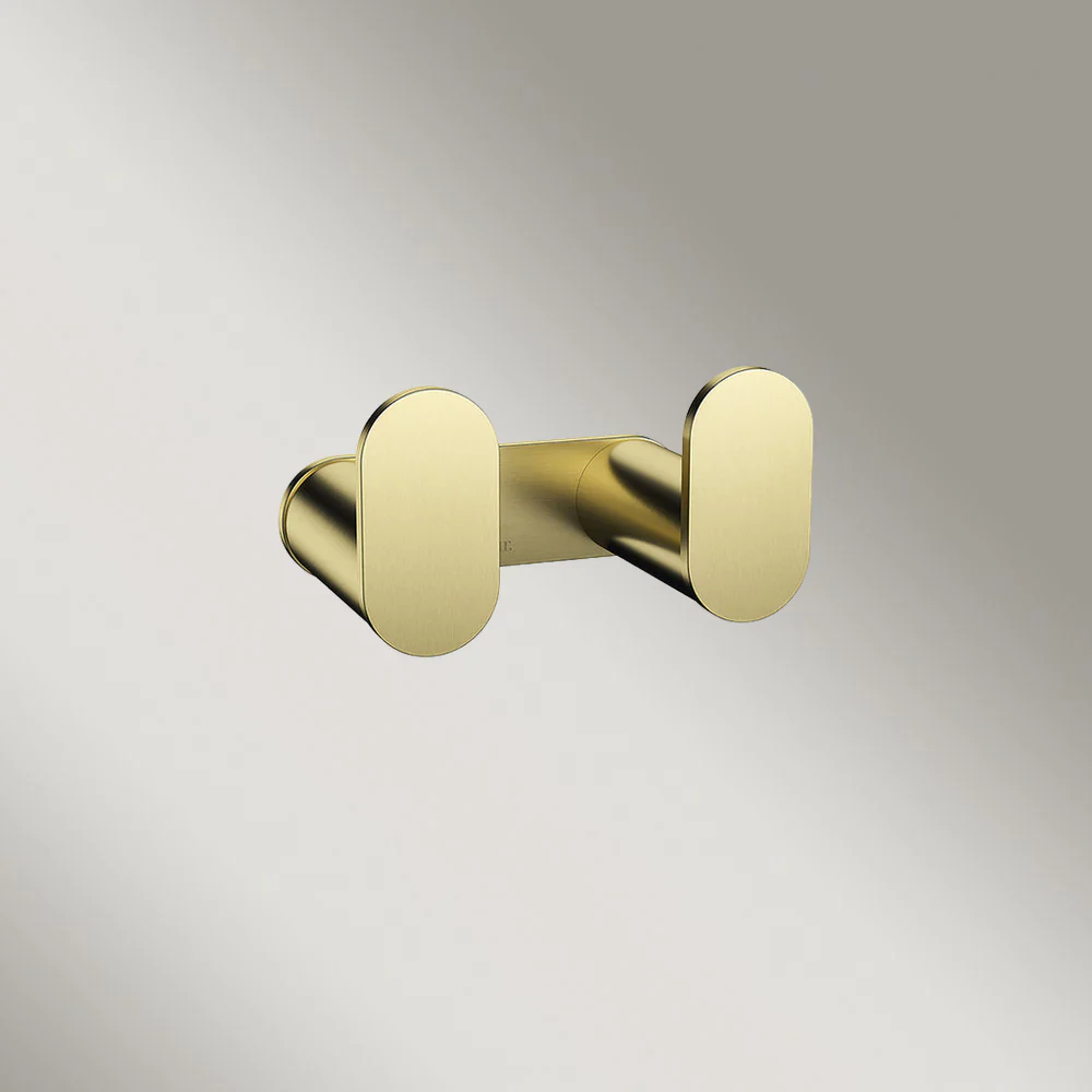 Meir Curvae Double Robe Hook Tiger Bronze - Image 2