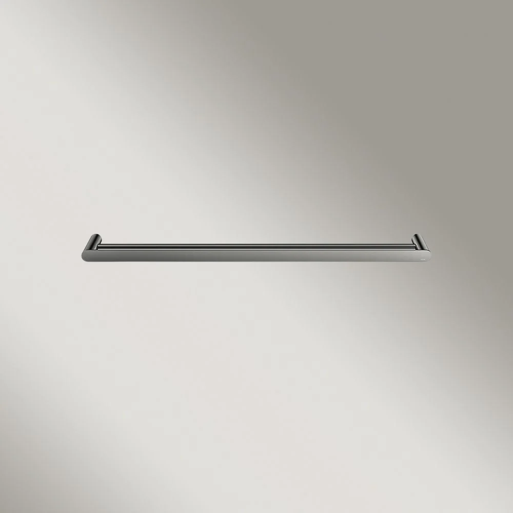 Meir Curvae Double Towel Rail 800mm Shadow Gunmetal - Image 2