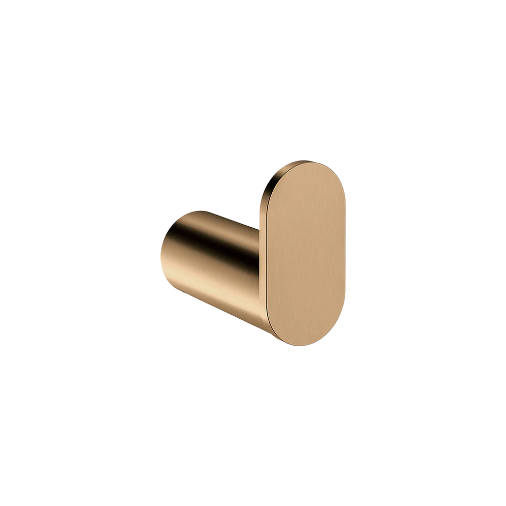 Meir Curvae Single Robe Hook Lustre Bronze
