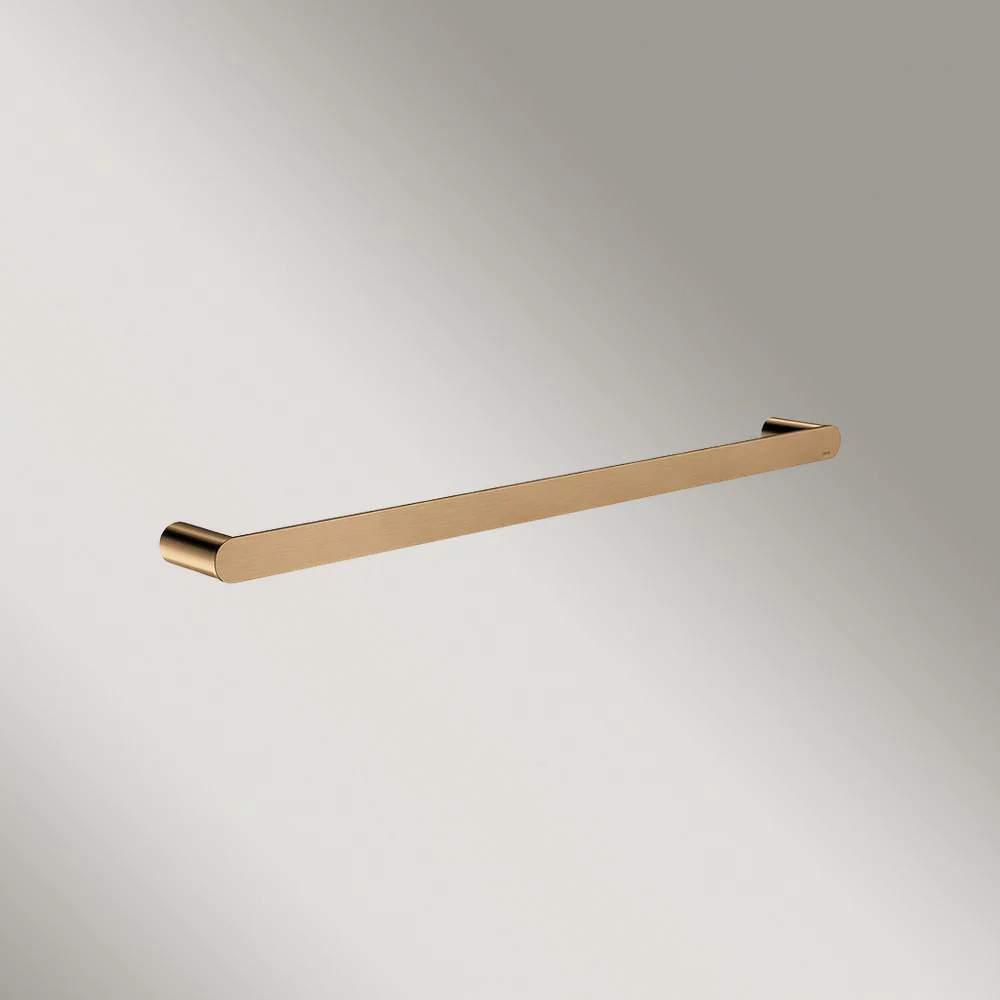 Meir Curvae Single Towel Rail 600mm Lustre Bronze - Image 2