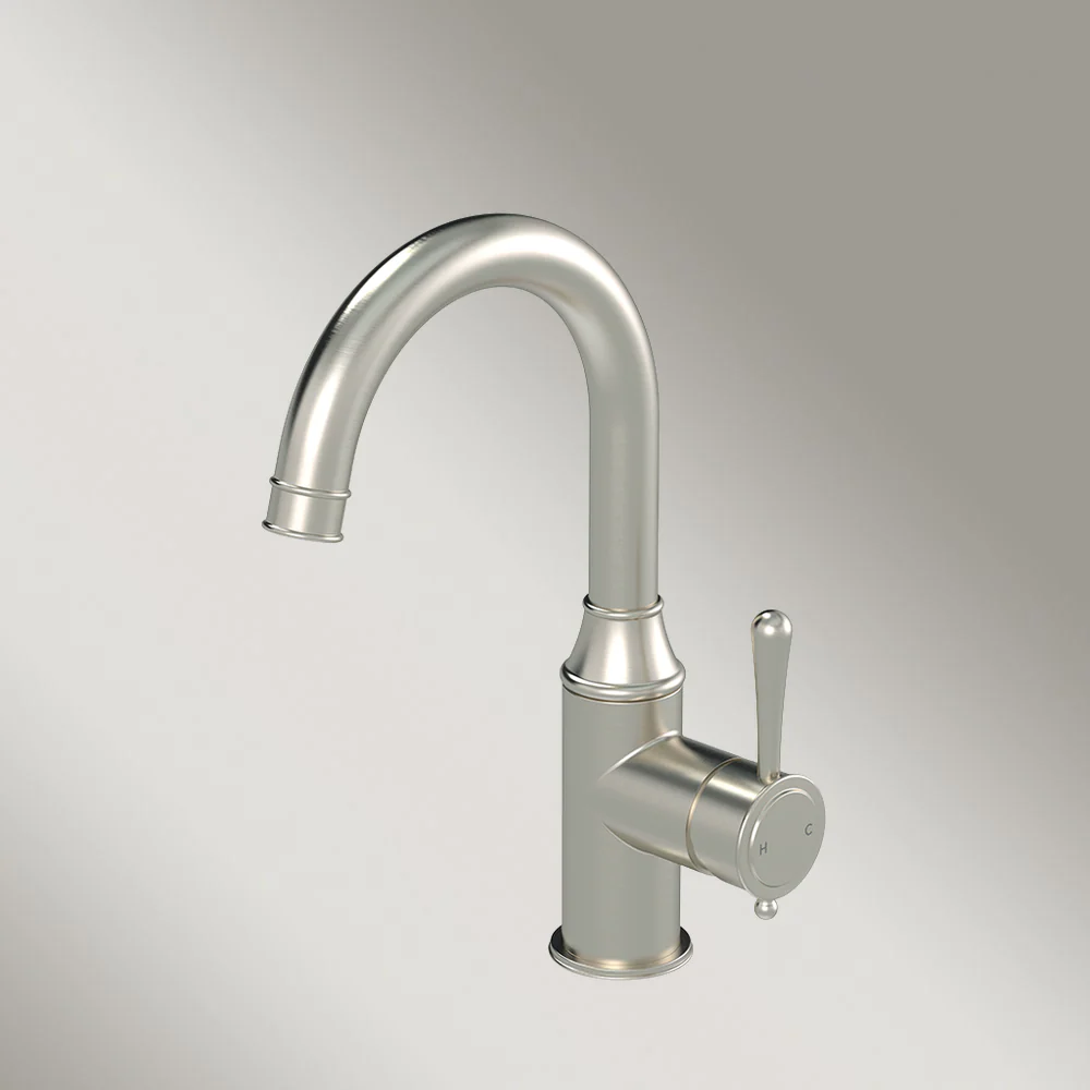 Meir Harrington Basin Mixer Brushed Nickel - Image 2