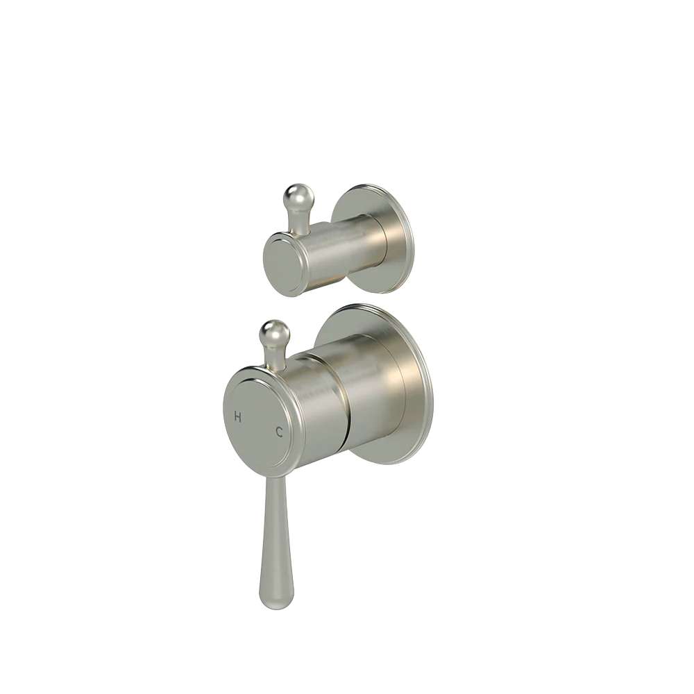 Meir Harrington Shower Divertor Mixer (Complete Kit) Brushed Nickel