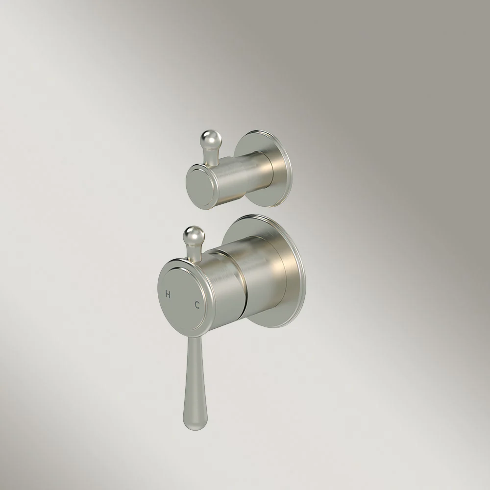 Meir Harrington Shower Divertor Mixer (Complete Kit) Brushed Nickel - Image 2