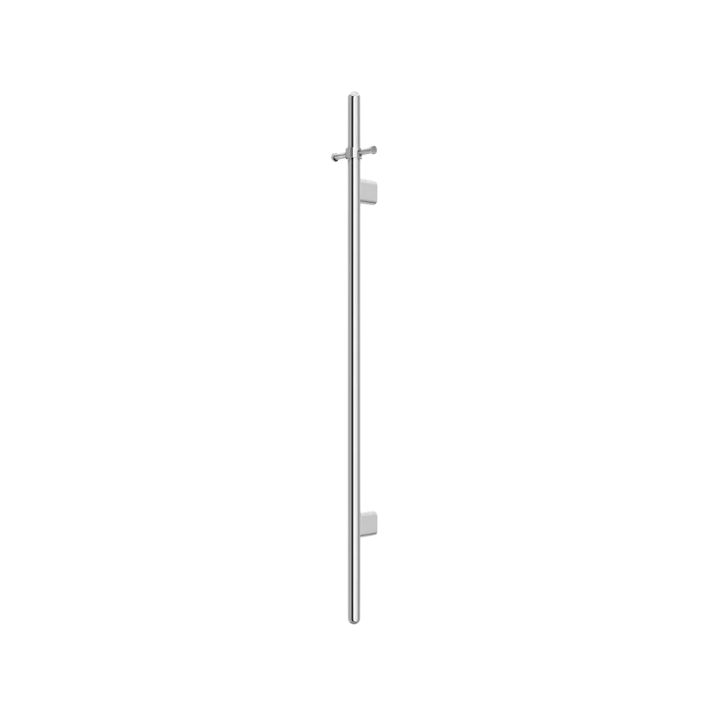 Meir Heated Vertical Towel Rail Polished Chrome - Image 3