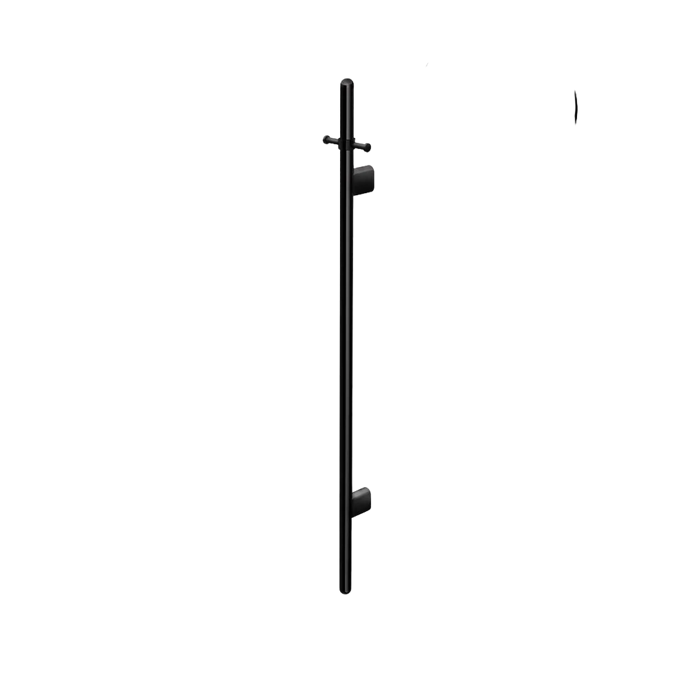 Meir Heated Vertical Towel Rail Matte Black