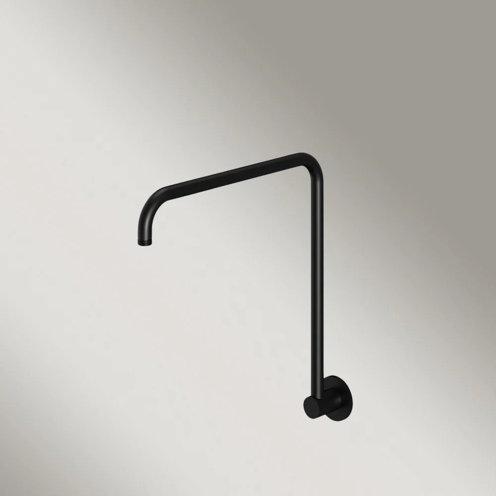 Meir High Rise Shower Arm Matte Black - Image 2