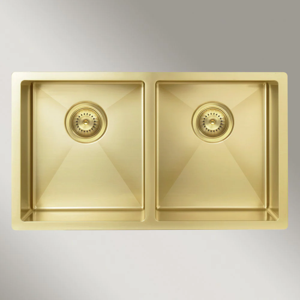 Meir Kitchen Sink Double Bowl 760 X 440 Tiger Bronze - Image 2