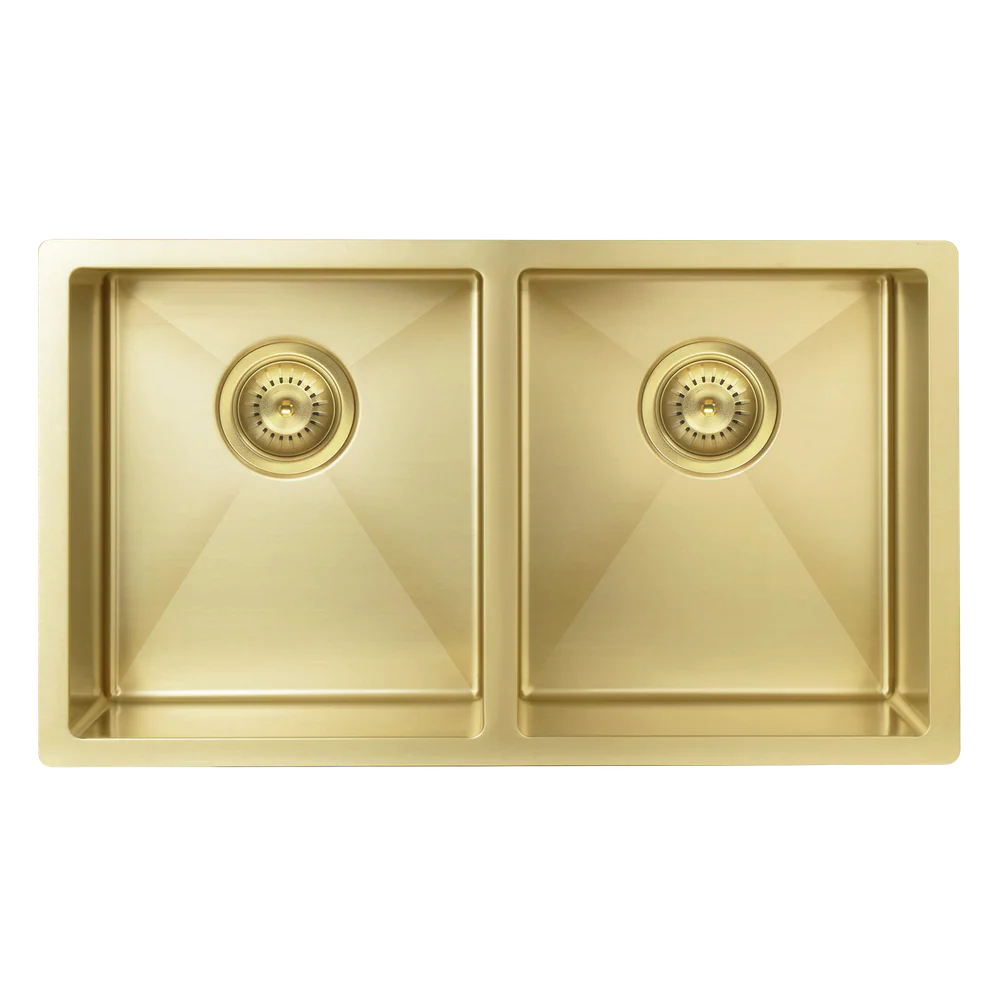Meir Kitchen Sink Double Bowl 760 X 440 Tiger Bronze - Image 3
