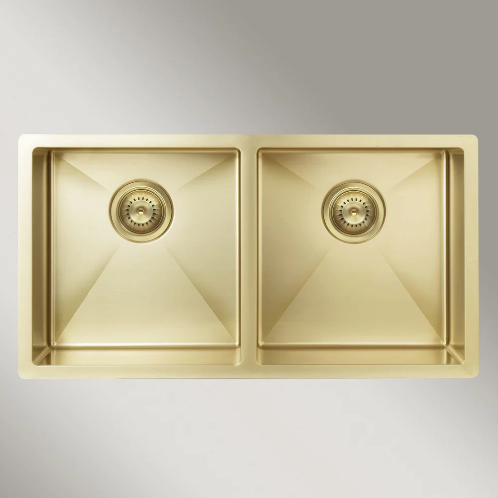 Meir Kitchen Sink Double Bowl 860 X 440 Tiger Bronze - Image 2