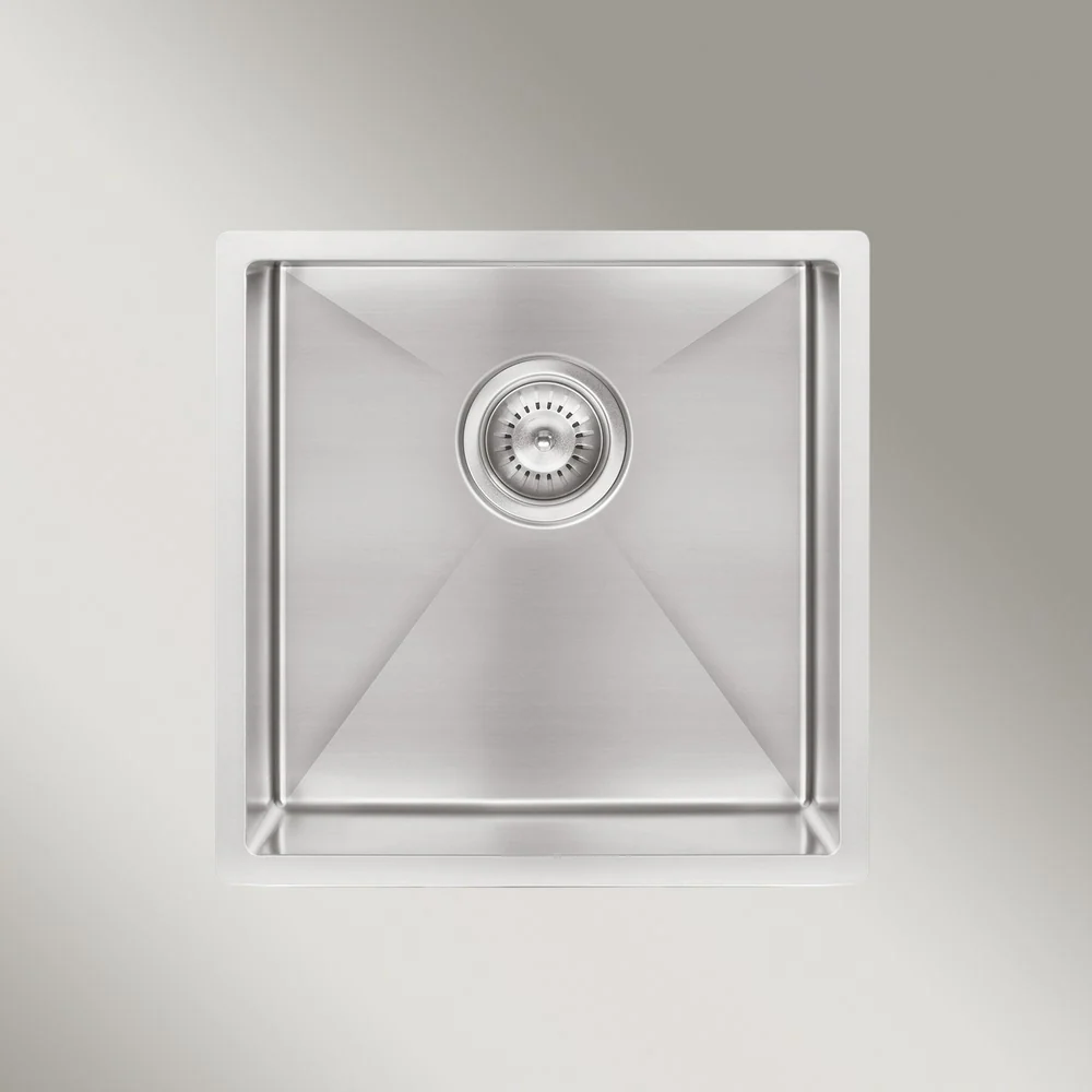 Meir Kitchen Sink Single Bowl 450 X 450 Brushed Nickel - Image 2
