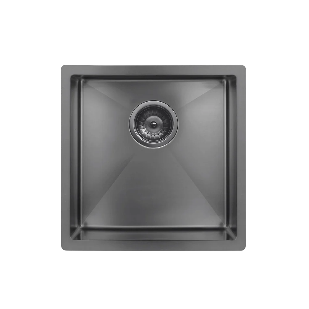 Meir Kitchen Sink Single Bowl 450 X 450 Shadow Gunmetal