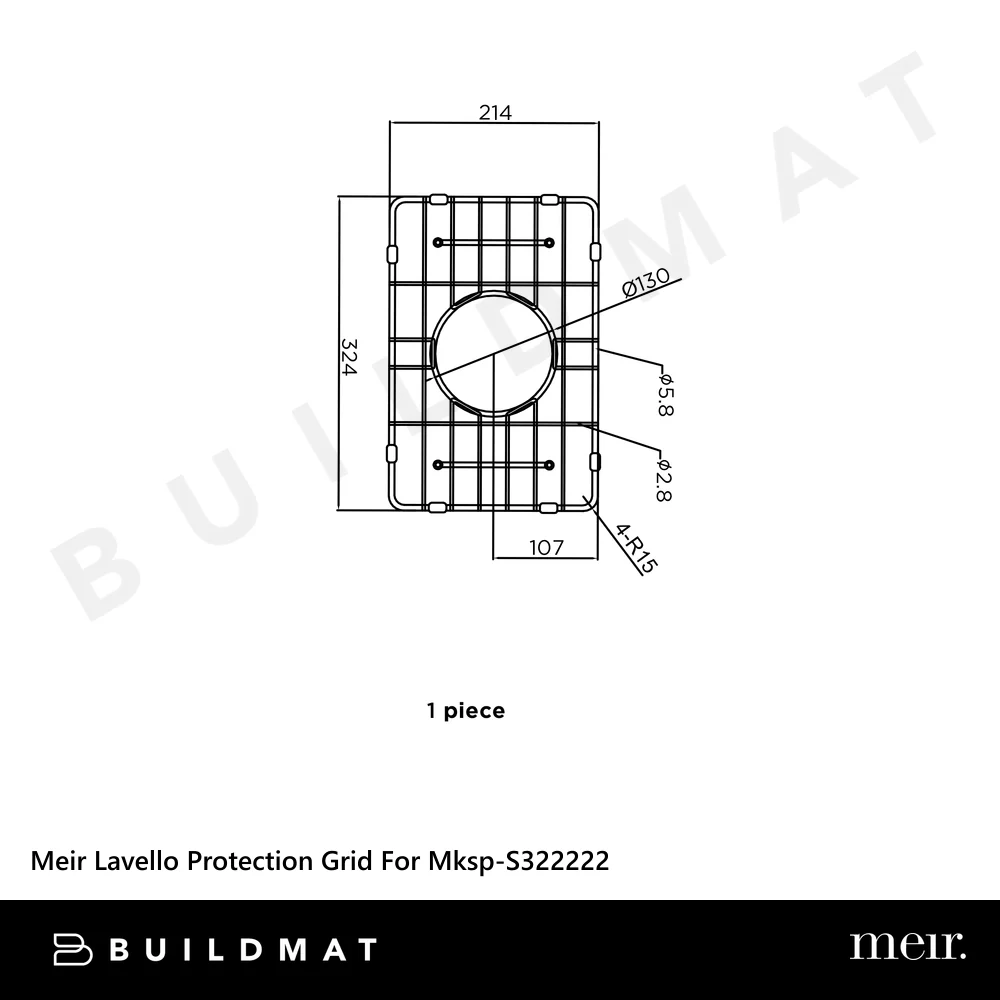Meir Lavello Protection Grid For MKSP-S322222 Polished Chrome - Image 4