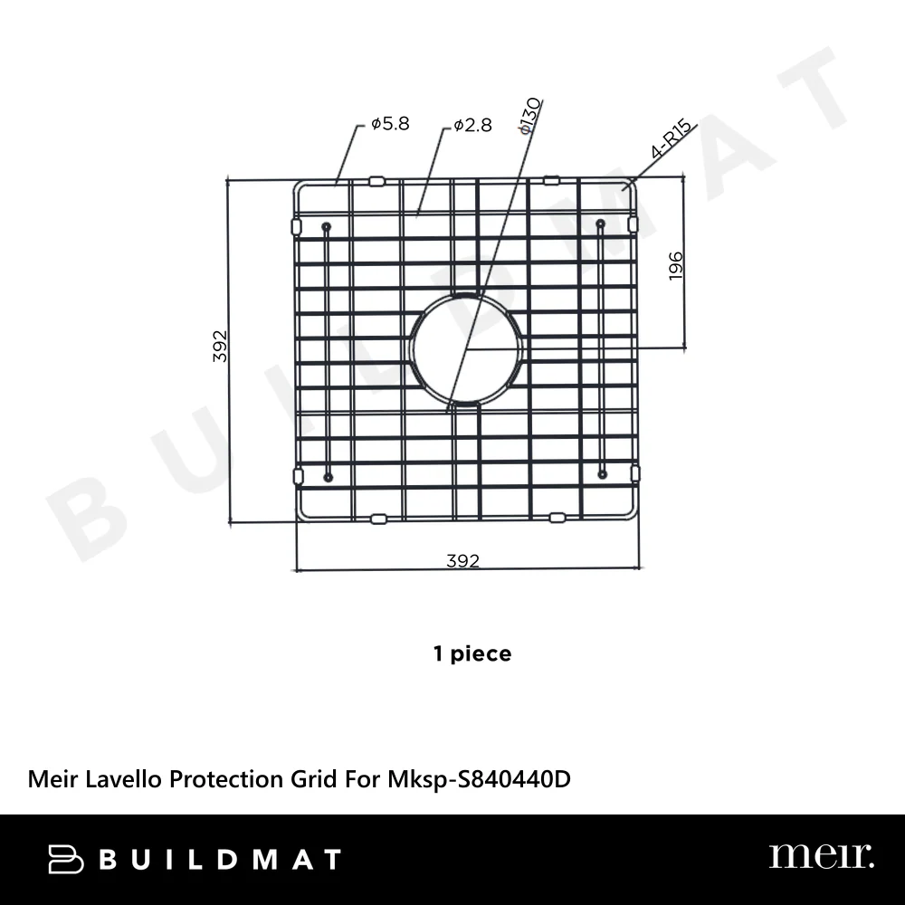 Meir Lavello Protection Grid For MKSP-S840440D Shadow Gunmetal - Image 4