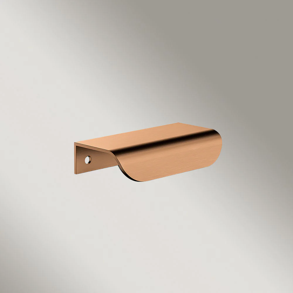 Meir Oppen Edge-Pull 75mm Cabinet Handle Lustre Bronze - Image 2