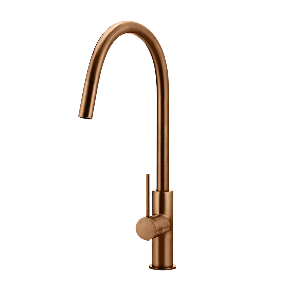 Meir Piccola Pull Out Kitchen Mixer Tap Lustre Bronze - Image 3