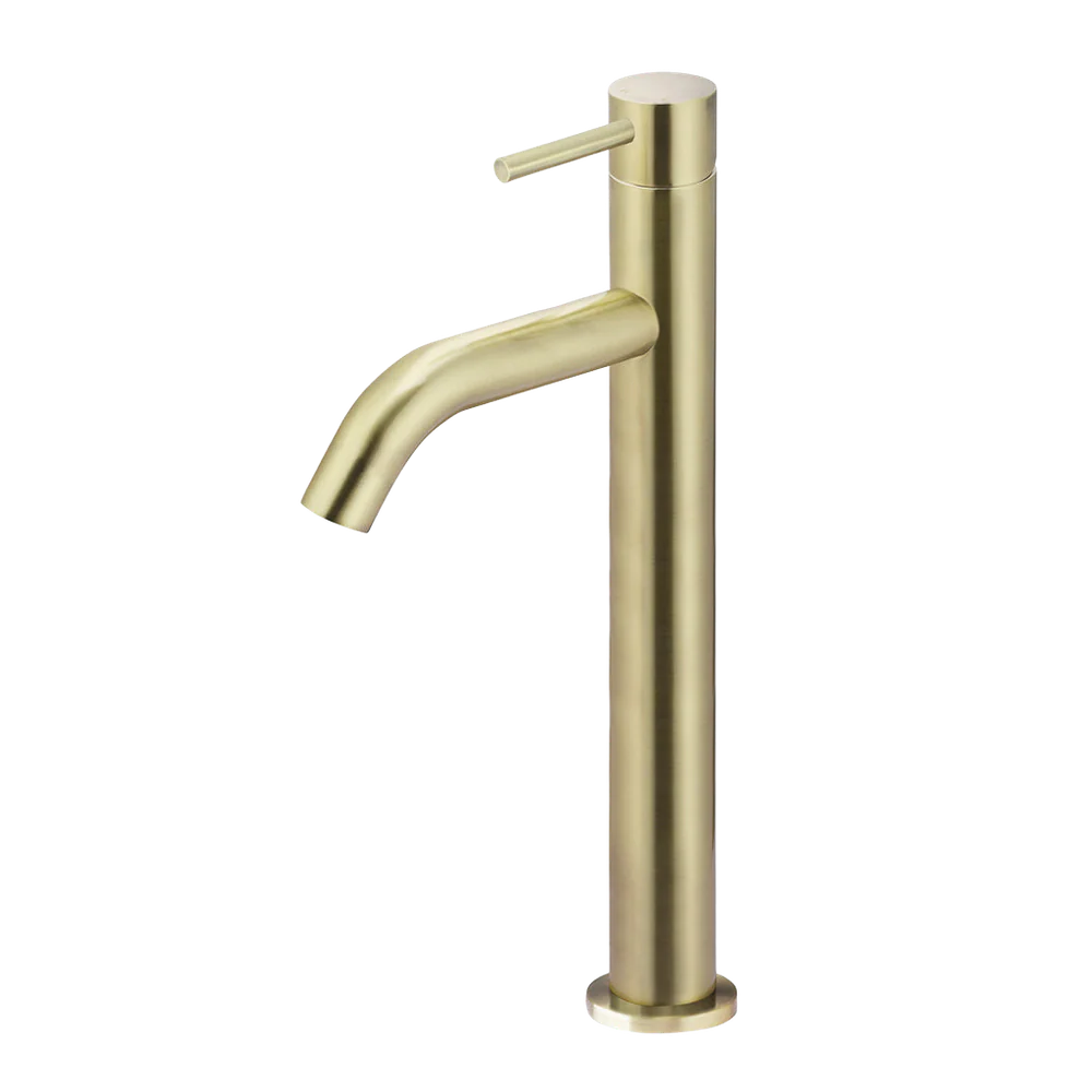 Meir Piccola Tall Basin Mixer Tap With 130mm Spout Tiger Bronze - Image 3