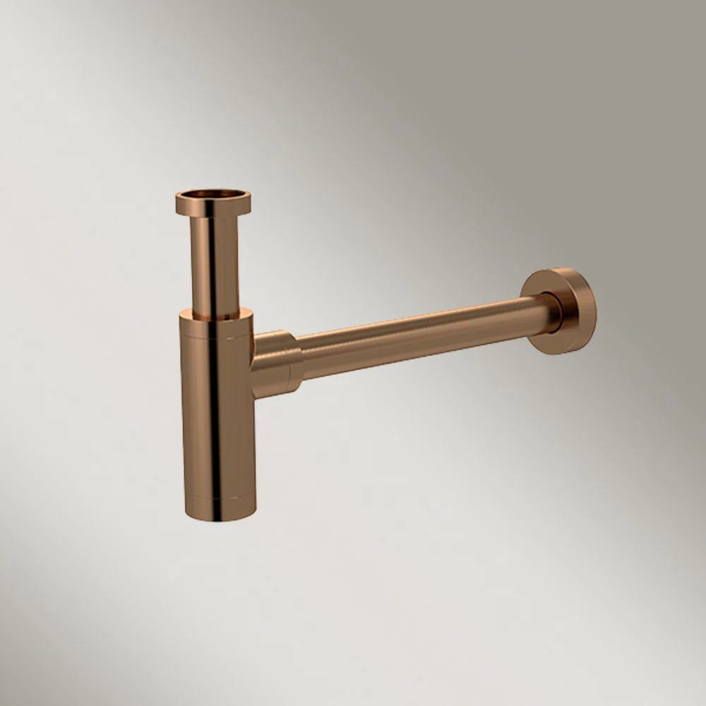 Meir Round Bottle Trap For 32mm Basin Waste And 32mm Waste Pipe With 40mm Adapter Lustre Bronze - Image 2