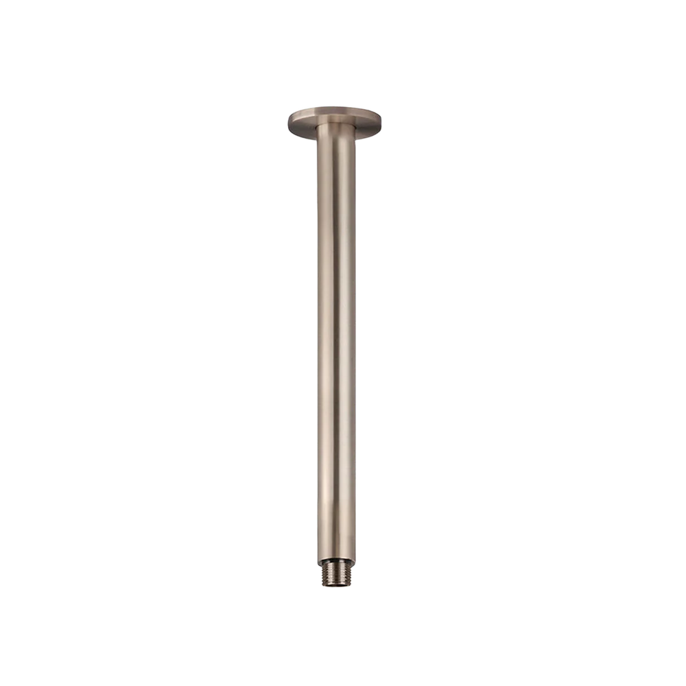 Meir Round Ceiling Shower Arm 300mm Champagne - Image 3