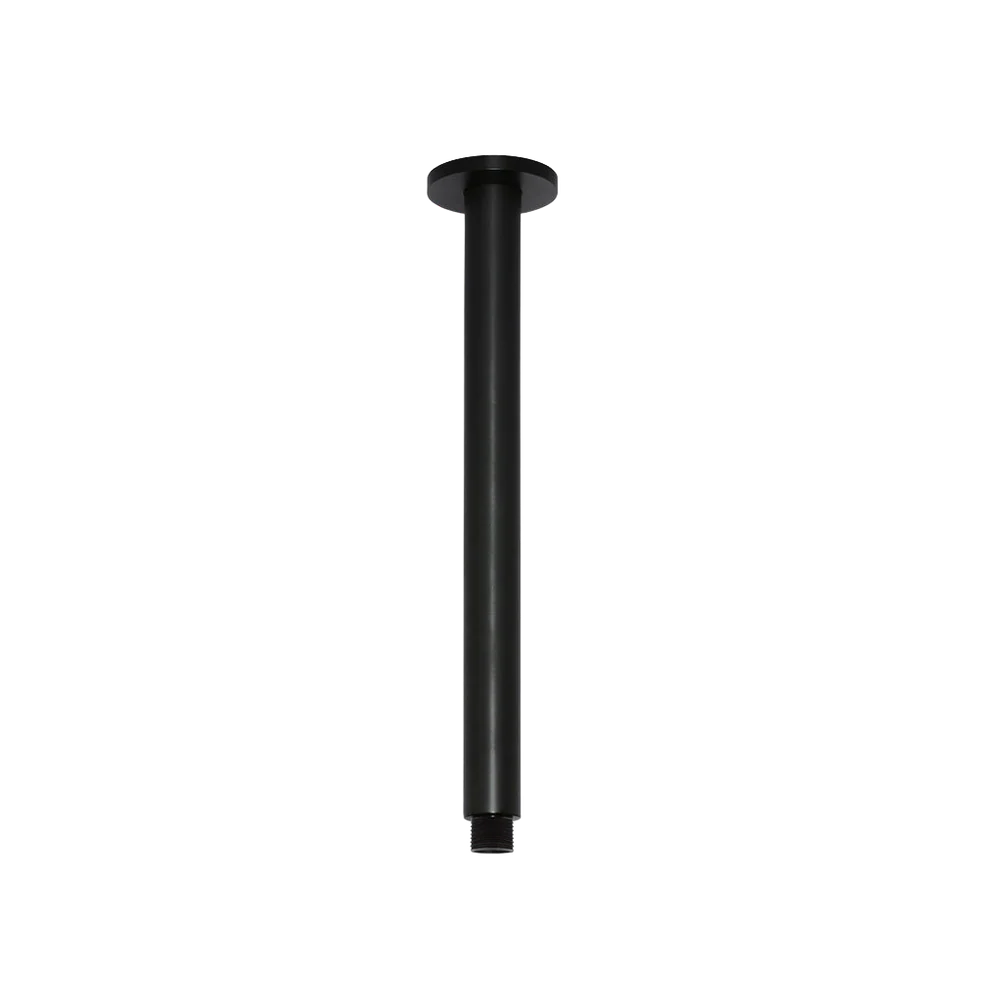 Meir Round Ceiling Shower Arm 300mm Matte Black - Image 3