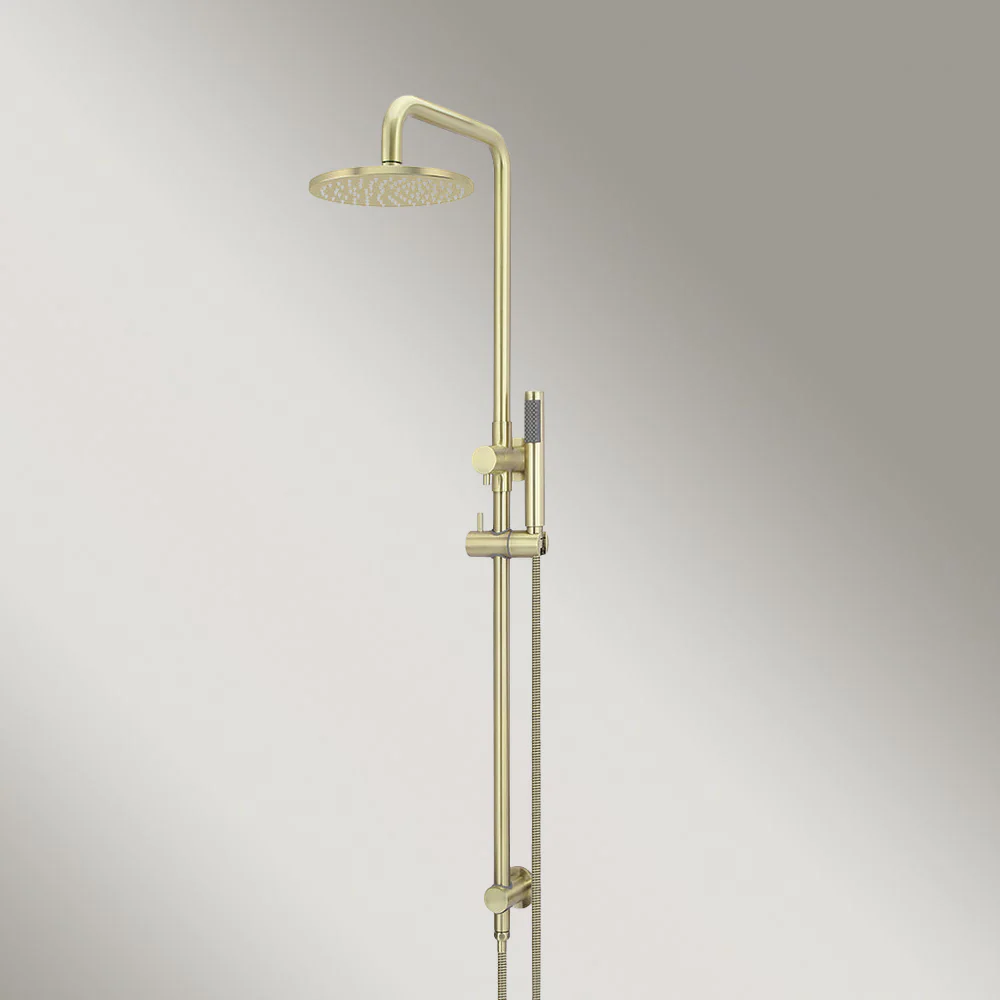 Meir Round Combination Shower Rail 200mm Rose Single Function Hand Shower Tiger Bronze - Image 2