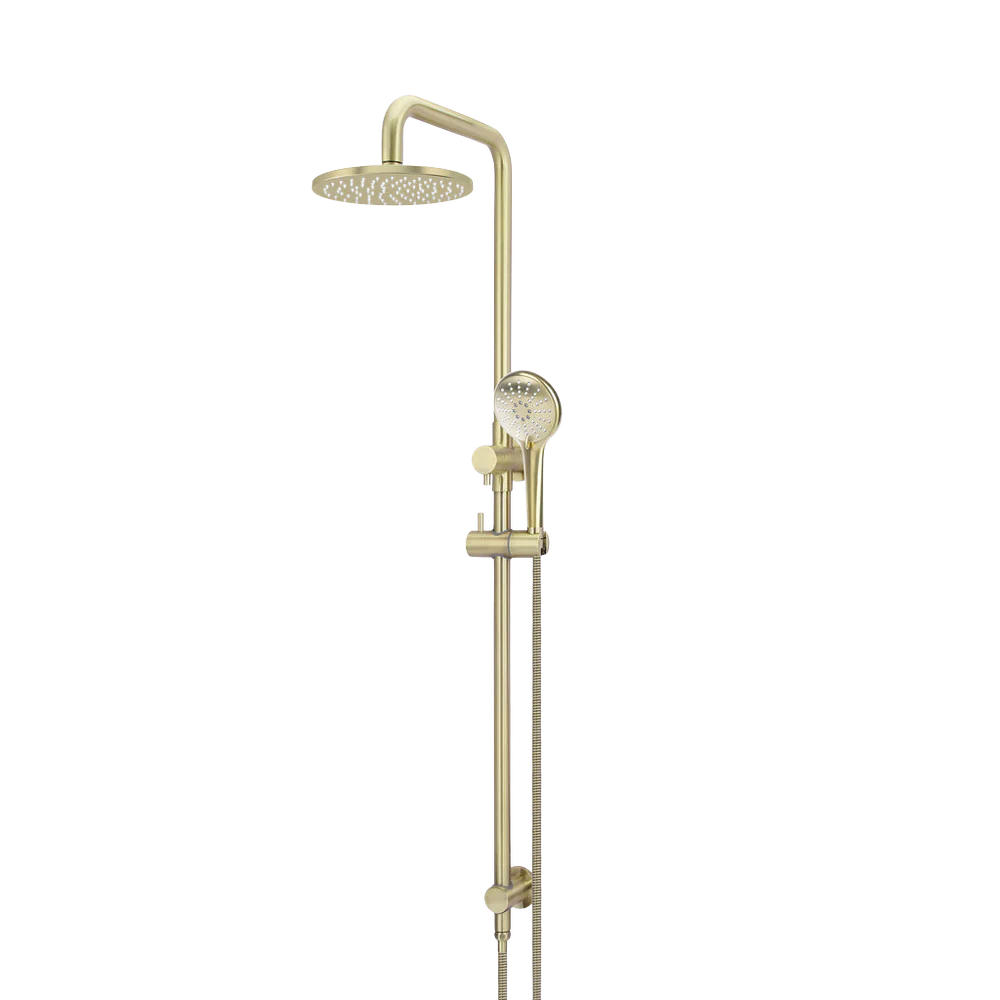 Meir Round Combination Shower Rail 200mm Rose Three Function Hand Shower Tiger Bronze - Image 3