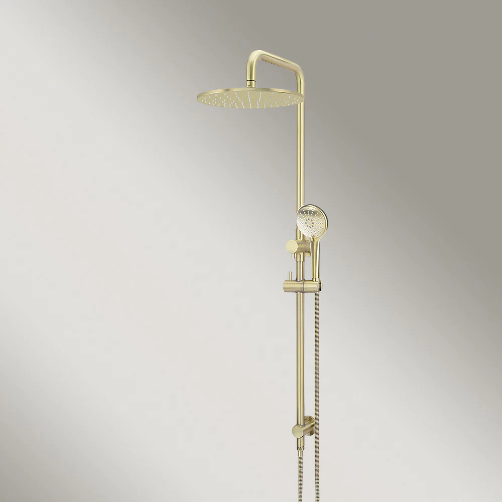 Meir Round Combination Shower Rail 300mm Rose Three Function Hand Shower Tiger Bronze - Image 2
