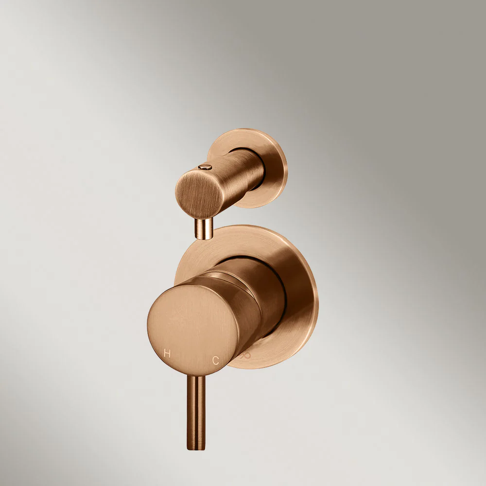 Meir Round Diverter Mixer (Trim Kit Only) Lustre Bronze - Image 2