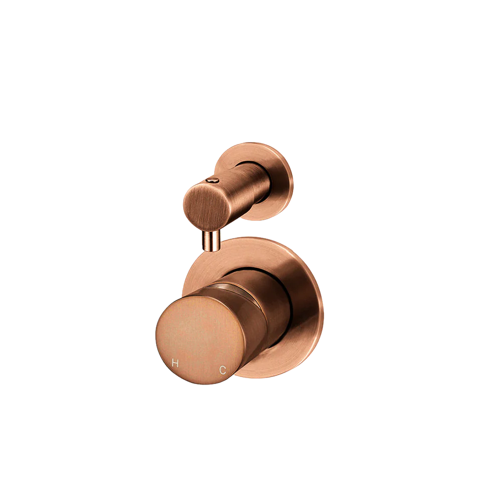 Meir Round Diverter Mixer Pinless Handle (Complete Kit) Lustre Bronze
