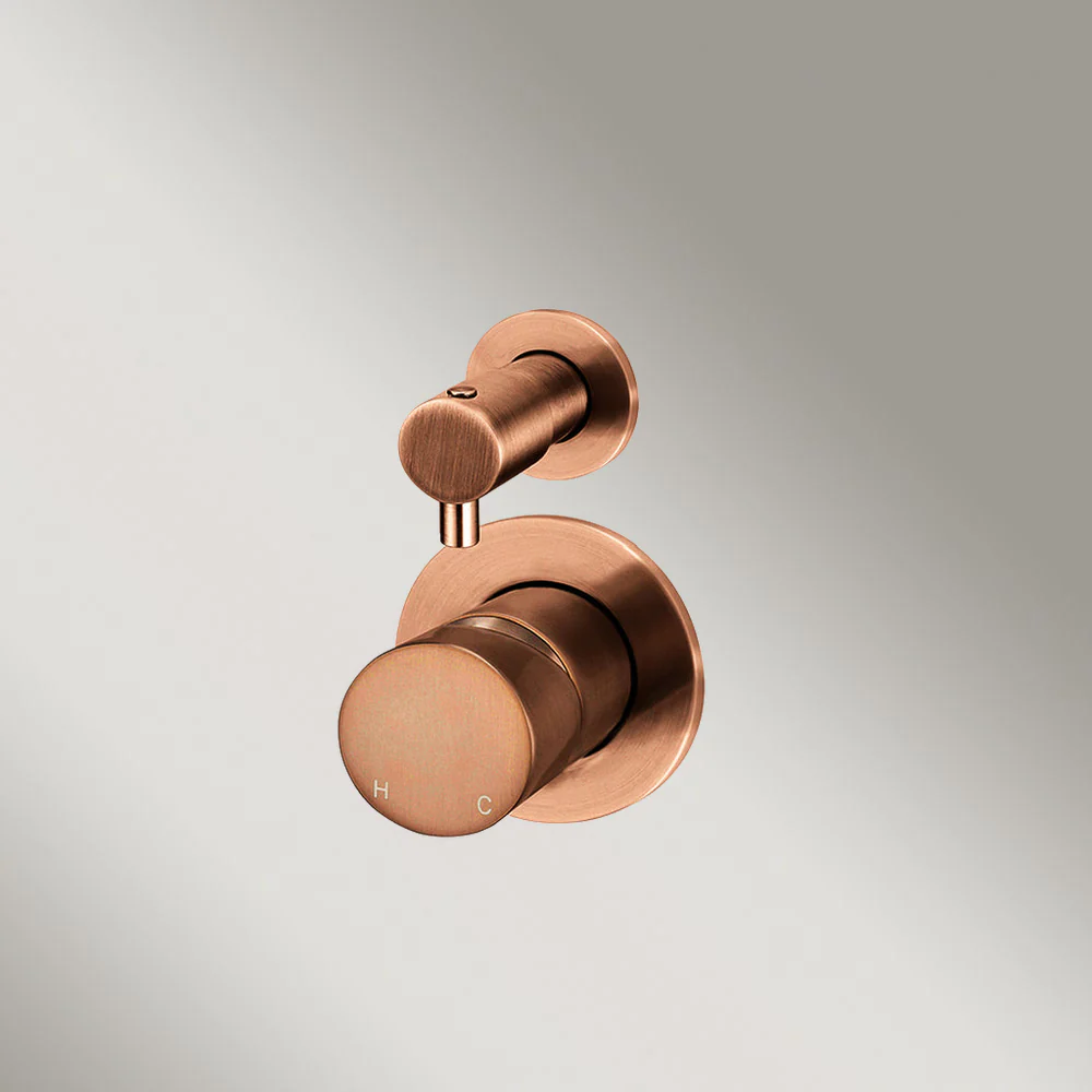 Meir Round Diverter Mixer Pinless Handle (Complete Kit) Lustre Bronze - Image 2