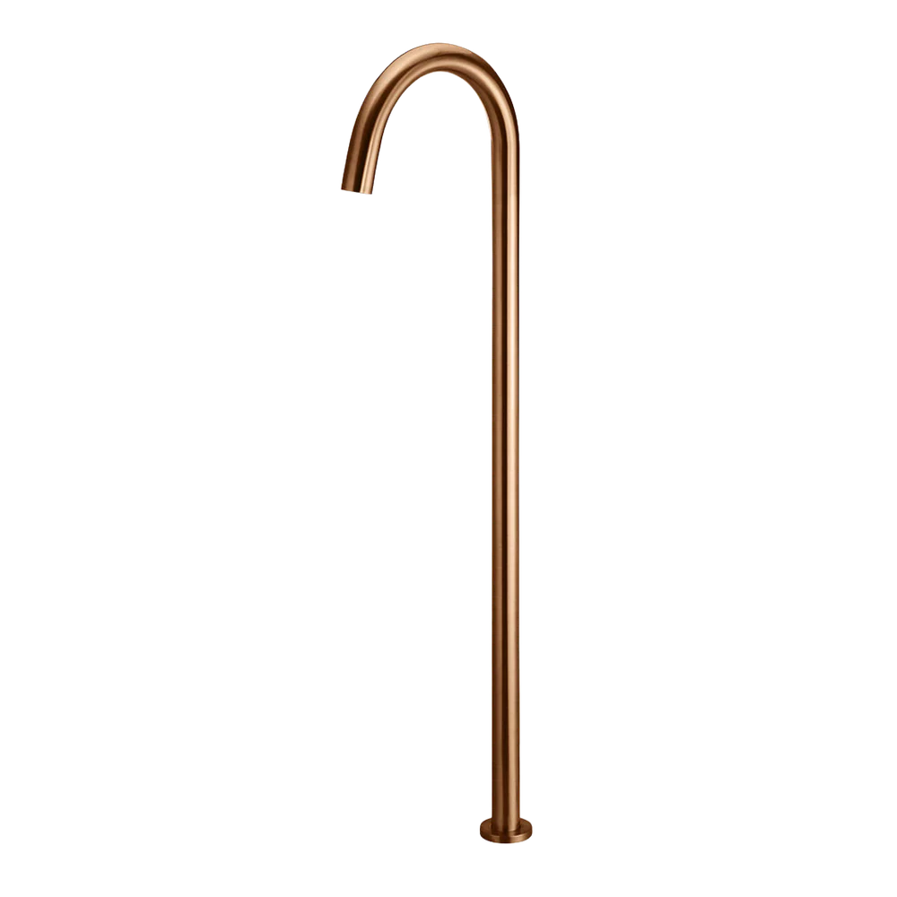 Meir Round Freestanding Bath Spout Lustre Bronze