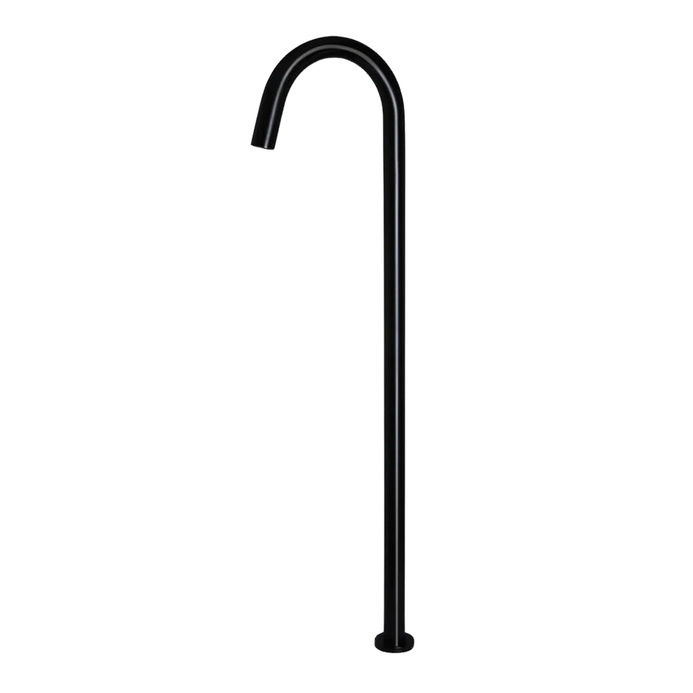 Meir Round Freestanding Bath Spout Matte Black - Image 3