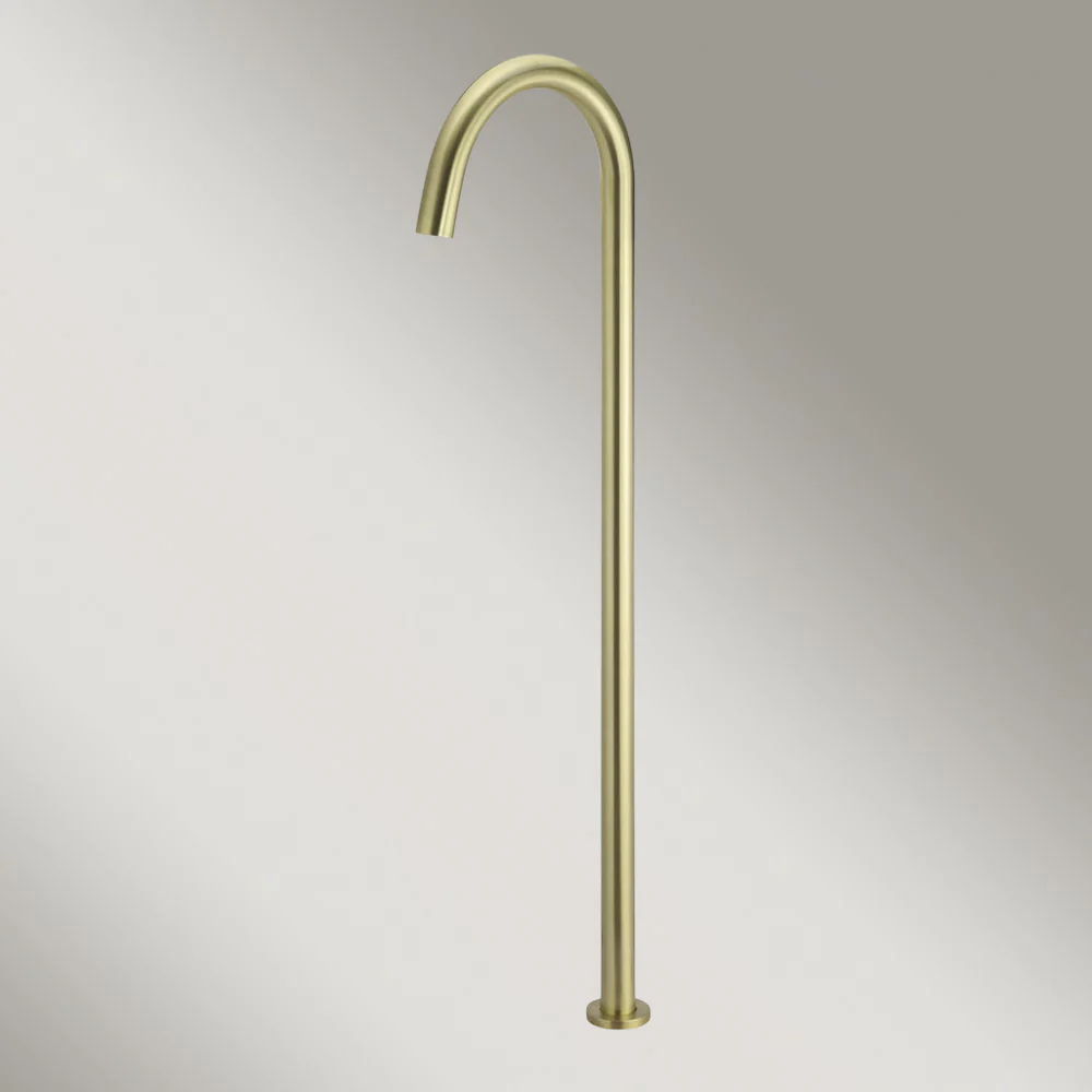 Meir Round Freestanding Bath Spout Tiger Bronze - Image 2
