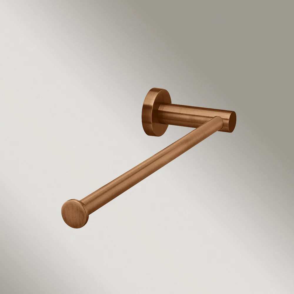 Meir Round Guest Towel Rail Lustre Bronze - Image 2