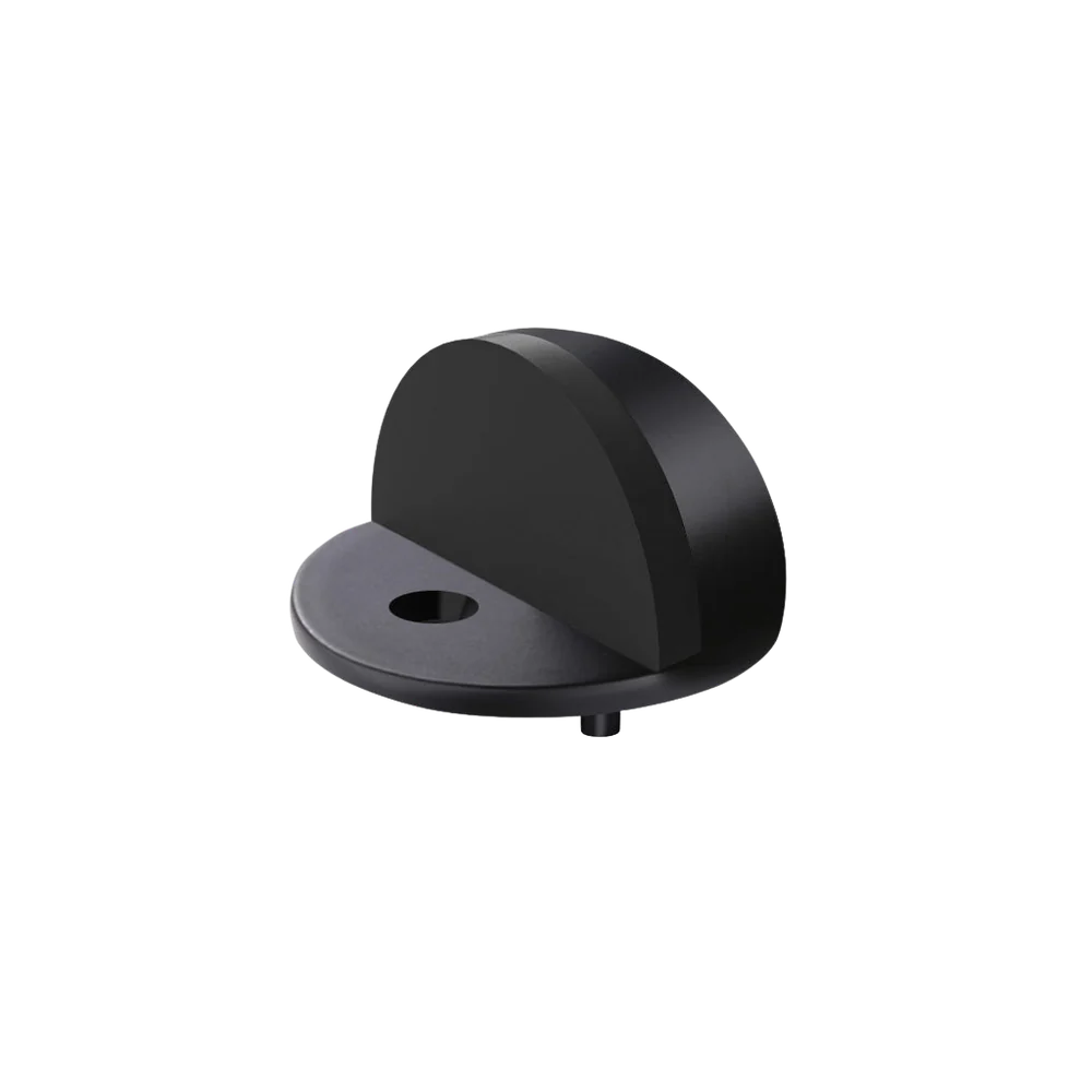 Meir Round Half Moon Door Stop Matte Black - Image 3