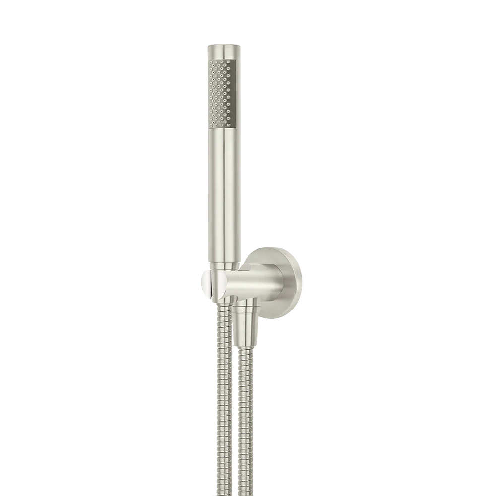 Meir Round Hand Shower On Fixed Bracket Brushed Nickel - Image 3