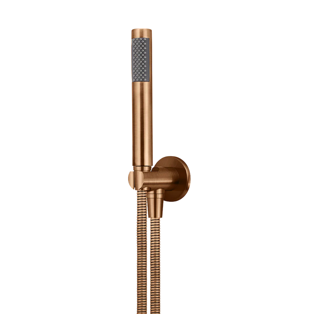 Meir Round Hand Shower On Fixed Bracket Lustre Bronze - Image 3