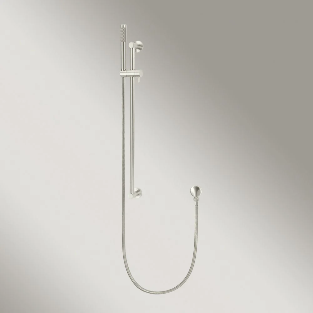 Meir Round Hand Shower On Rail Column Brushed Nickel - Image 2