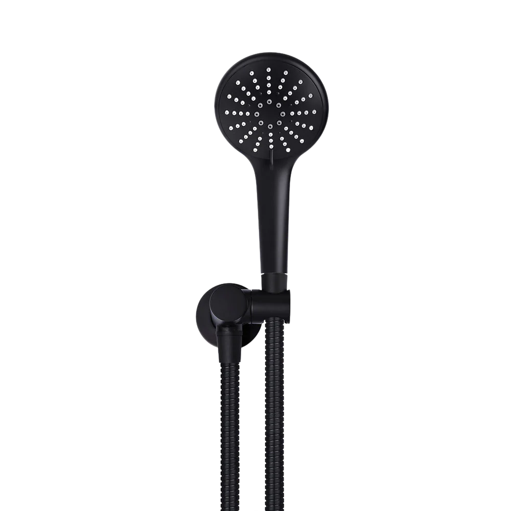Meir Round Hand Shower On Swivel Bracket Matte Black - Image 3