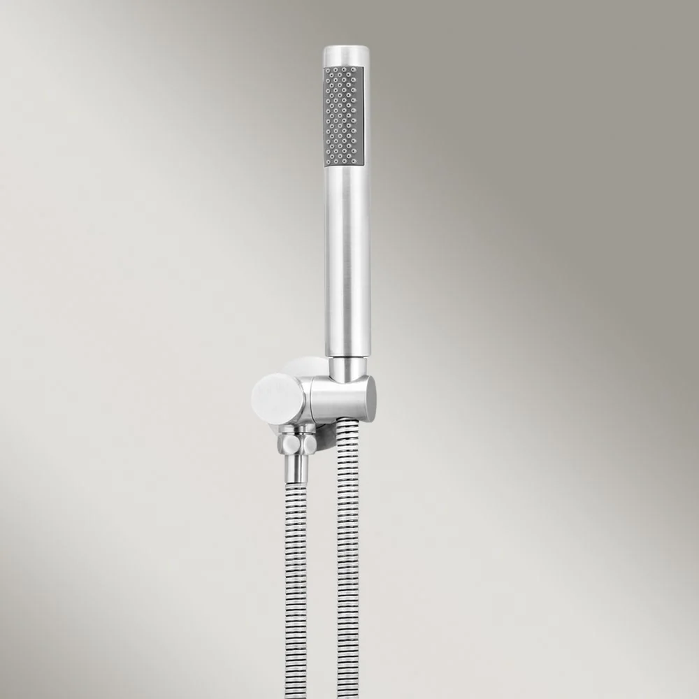 Meir Round Hand Shower On Swivel Bracket Polished Chrome - Image 2