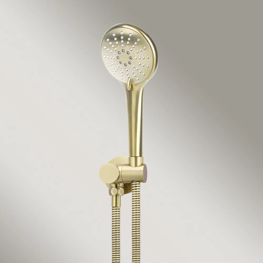 Meir Round Hand Shower On Swivel Bracket Tiger Bronze - Image 2