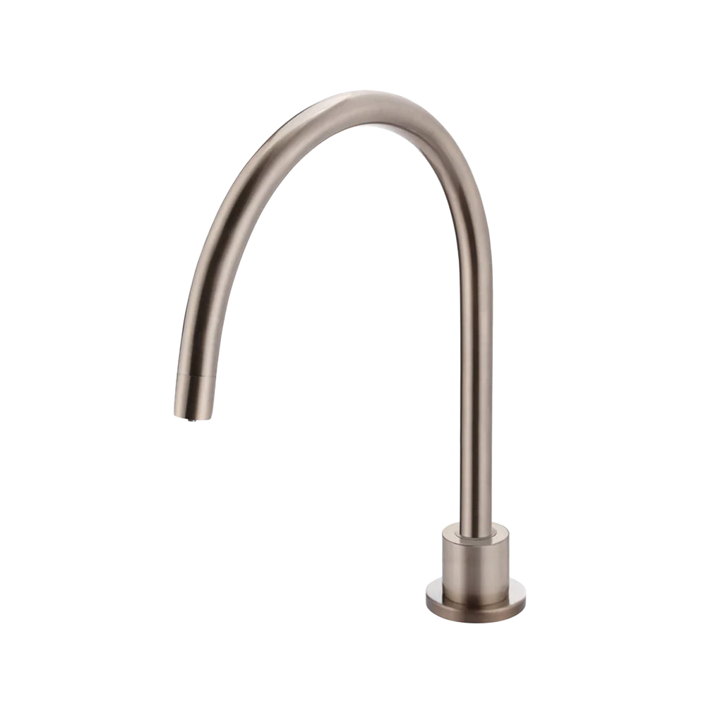 Meir Round High-Rise Swivel Hob Spout Champagne - Image 3