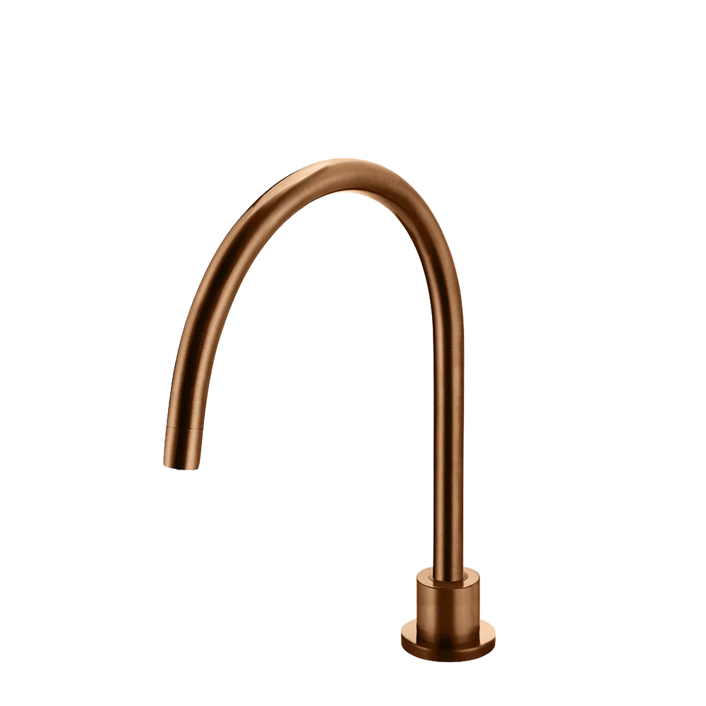 Meir Round High-Rise Swivel Hob Spout Lustre Bronze - Image 3