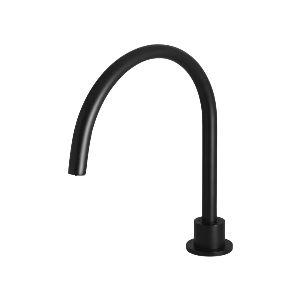 Meir Round High-Rise Swivel Hob Spout Matte Black