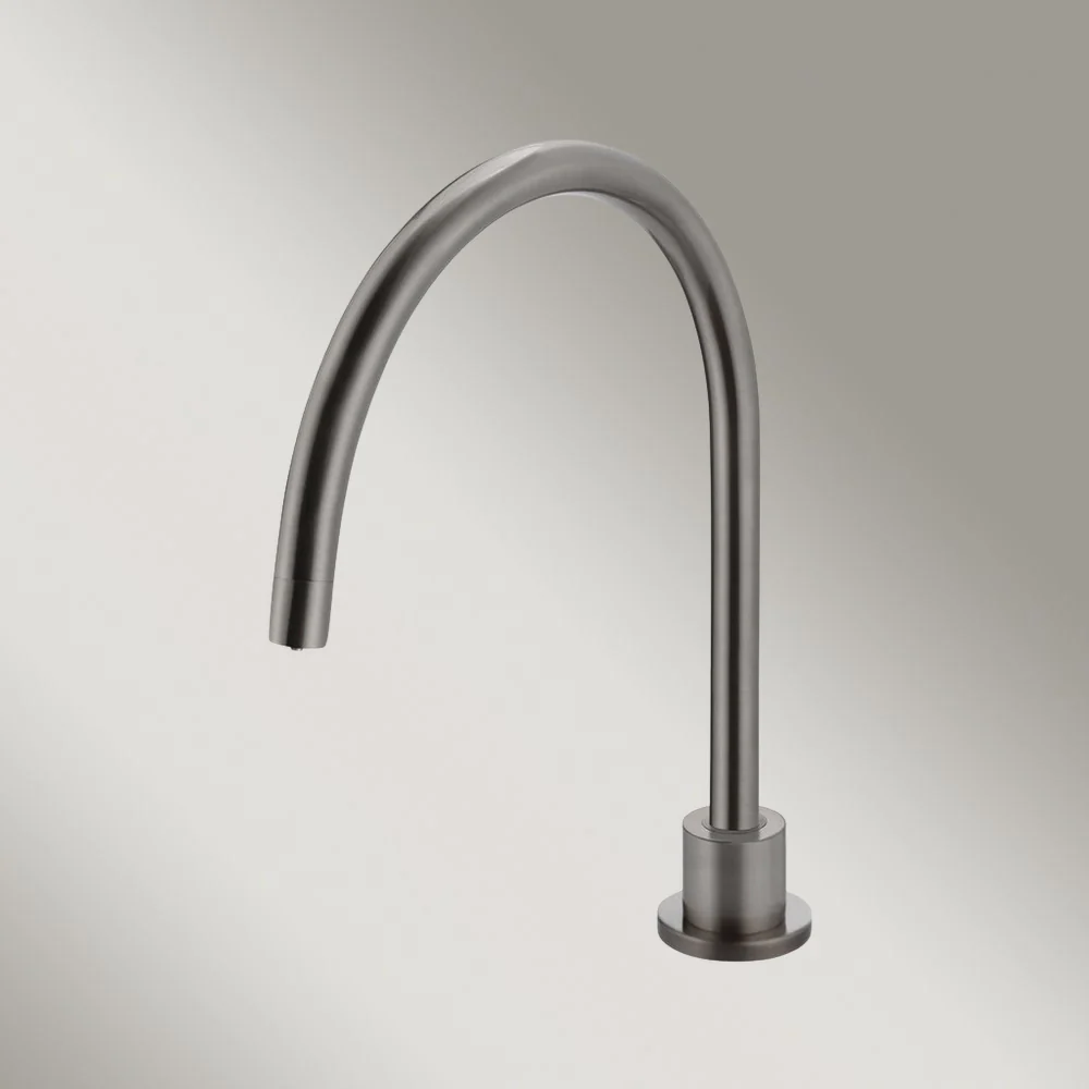 Meir Round High-Rise Swivel Hob Spout Shadow Gunmetal - Image 2