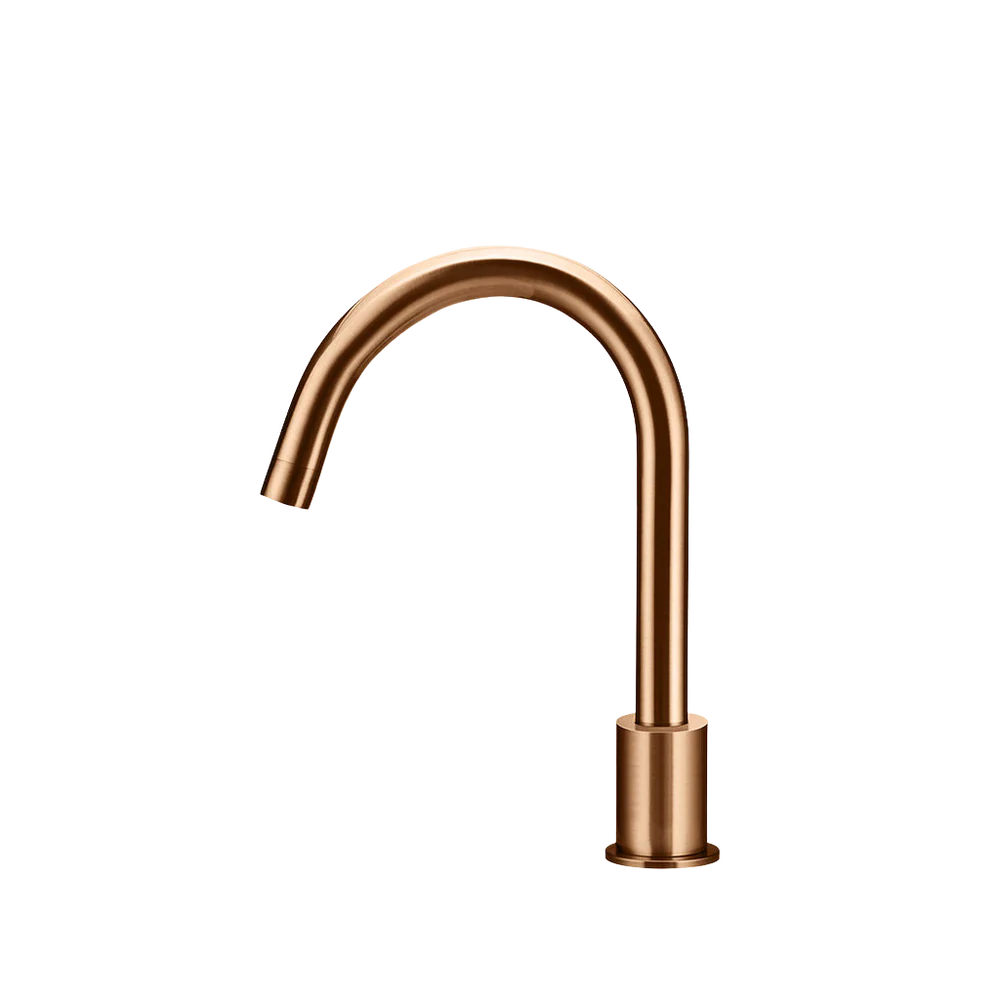 Meir Round Hob Mounted Swivel Spout Lustre Bronze