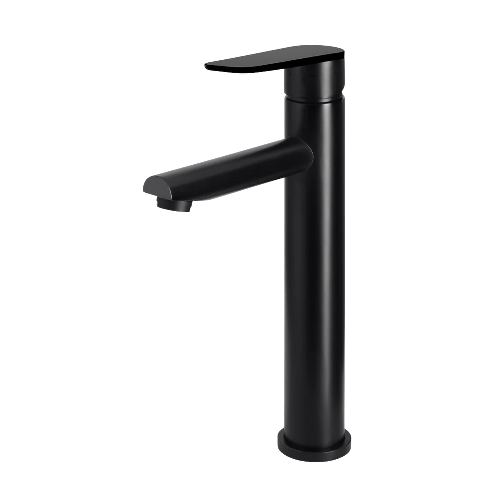Meir Round Paddle Tall Basin Mixer Matte Black - Image 3