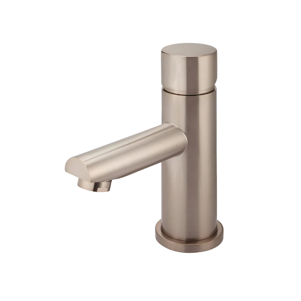 Meir Round Pinless Basin Mixer Champagne - Image 3