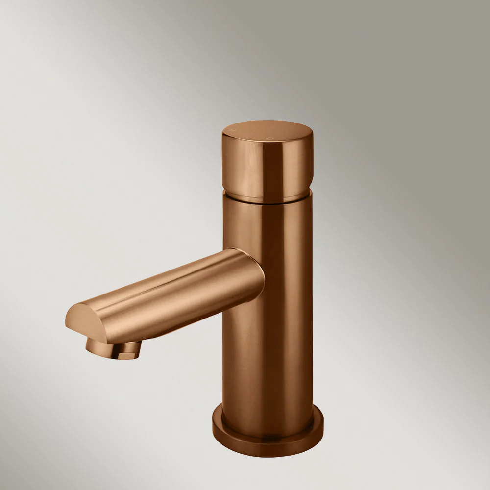 Meir Round Pinless Basin Mixer Lustre Bronze - Image 2