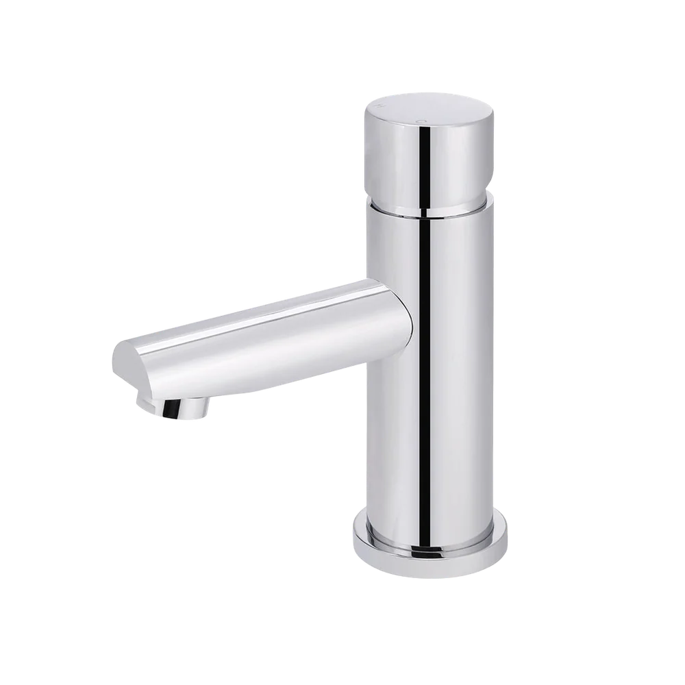 Meir Round Pinless Basin Mixer Polished Chrome