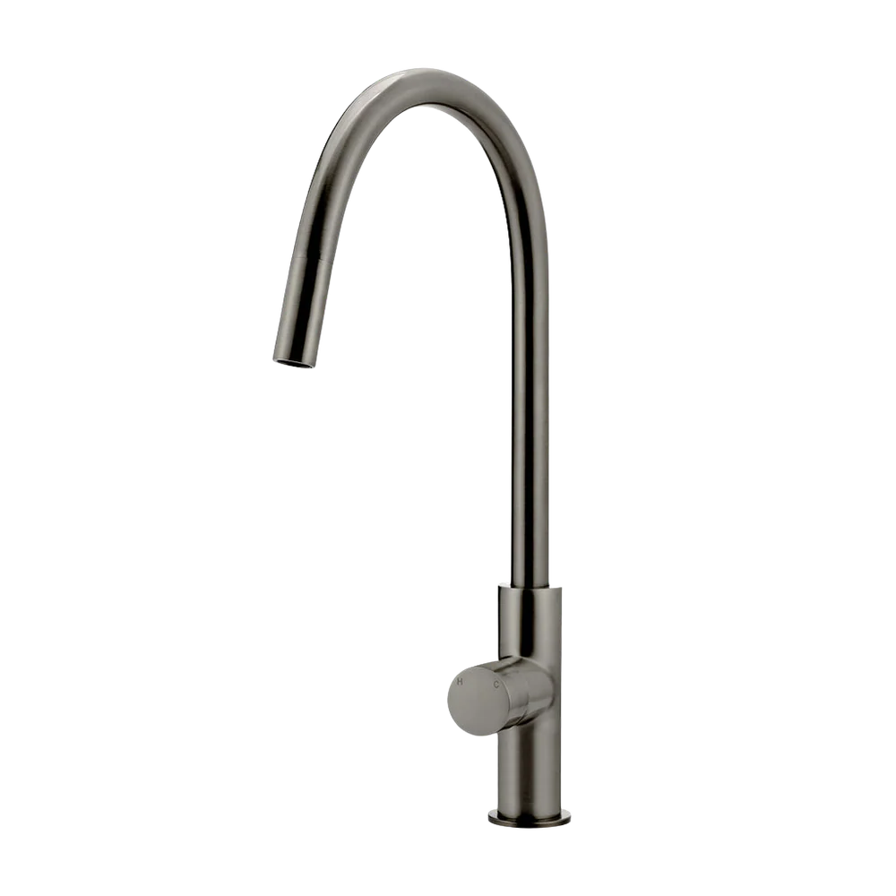 Meir Round Pinless Piccola Pull Out Kitchen Mixer Tap Shadow Gunmetal - Image 3